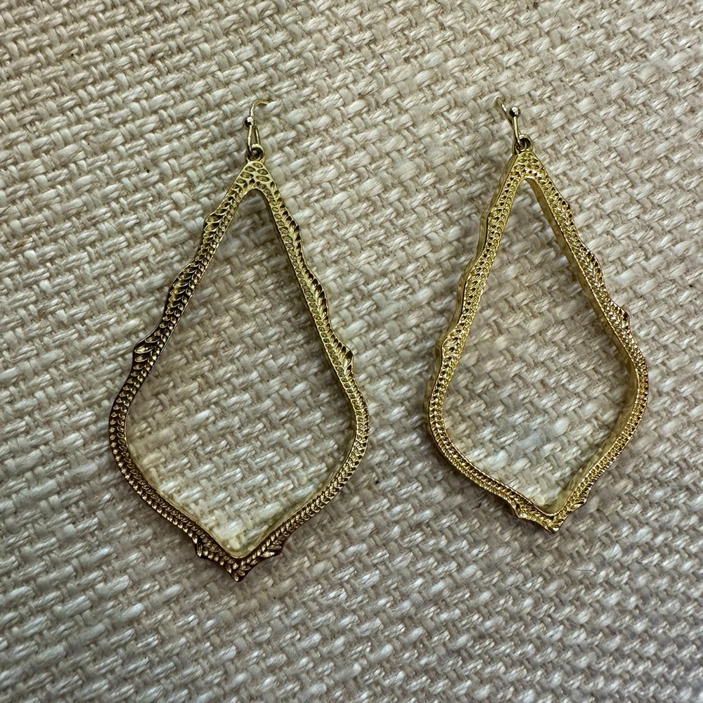Never Worn Sophia Drop Earrings in Gold